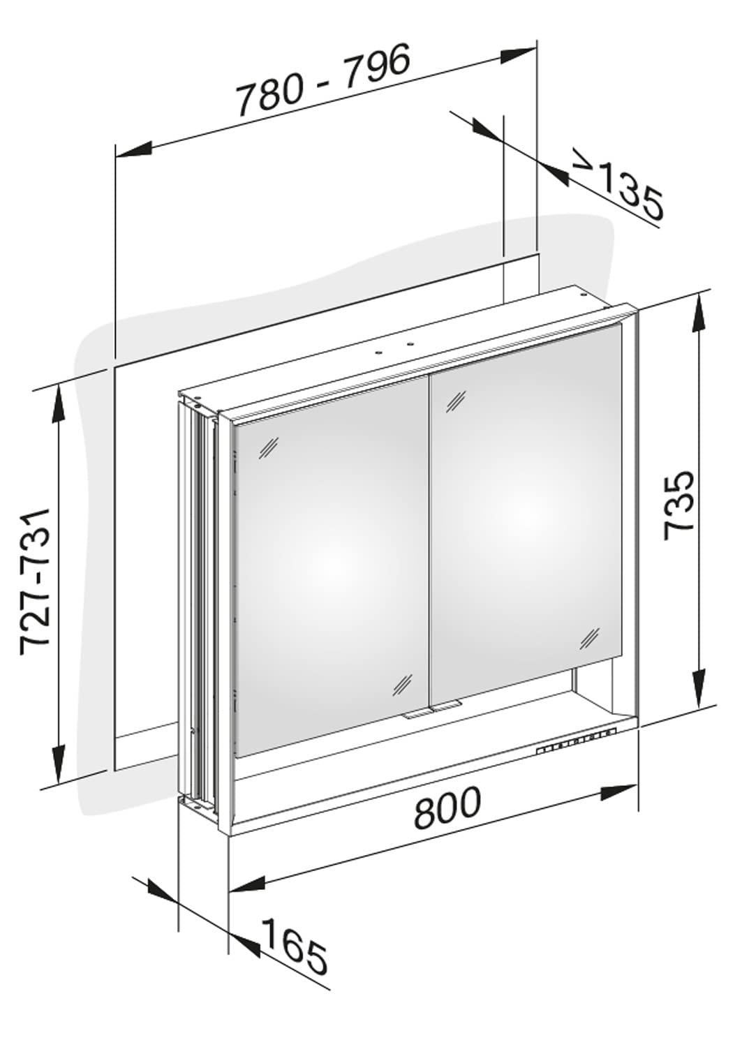 keuco-royal-lumos-spiegelschrank-80-cm-led-2-t-rig-dimmbar image 3