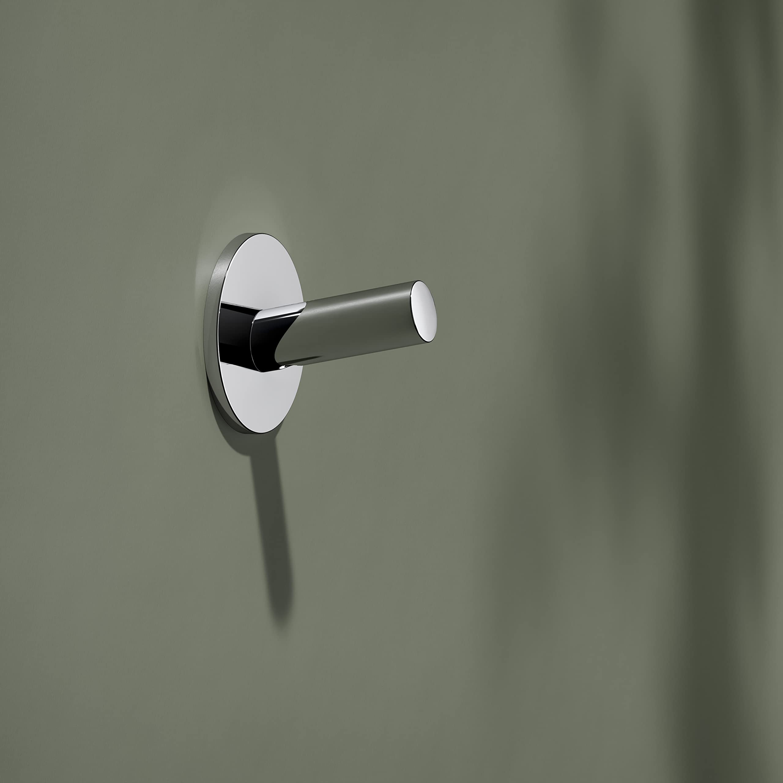 keuco-reva-handtuchhaken-chrom-ohne-bohren-metall image 1