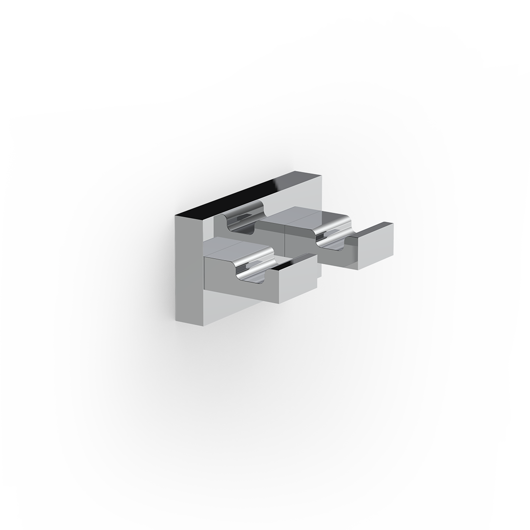 decor-walther-classic-wh-5-wandhaken-chrom-doppelhaken-messing image 2