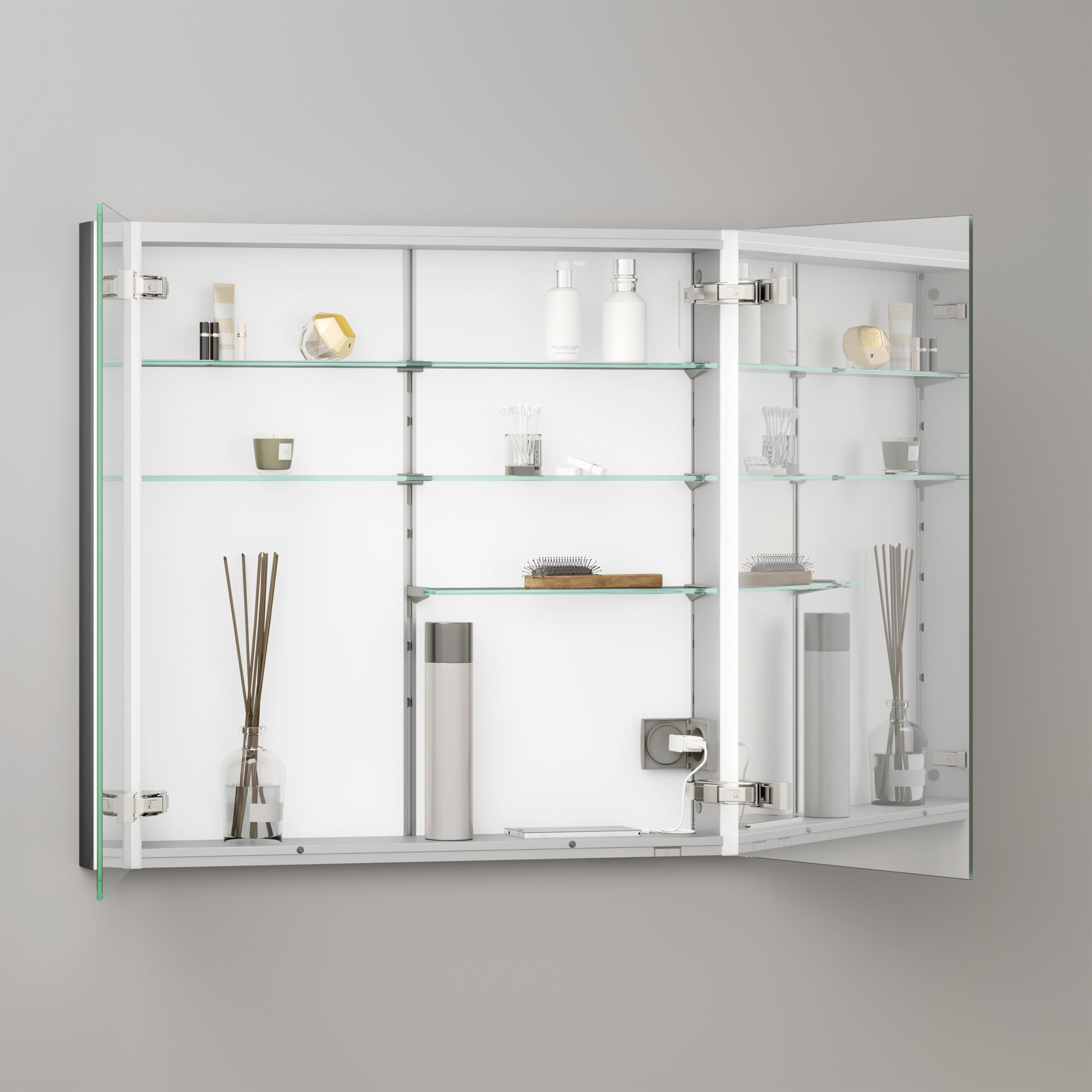 keuco-royal-lumos-spiegelschrank-80-cm-2-t-rig-einbau-schwarz image 4