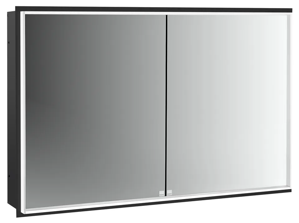 frasco-centric-deep-spiegelschrank-120-cm-schwarz-led-unterputz image 1