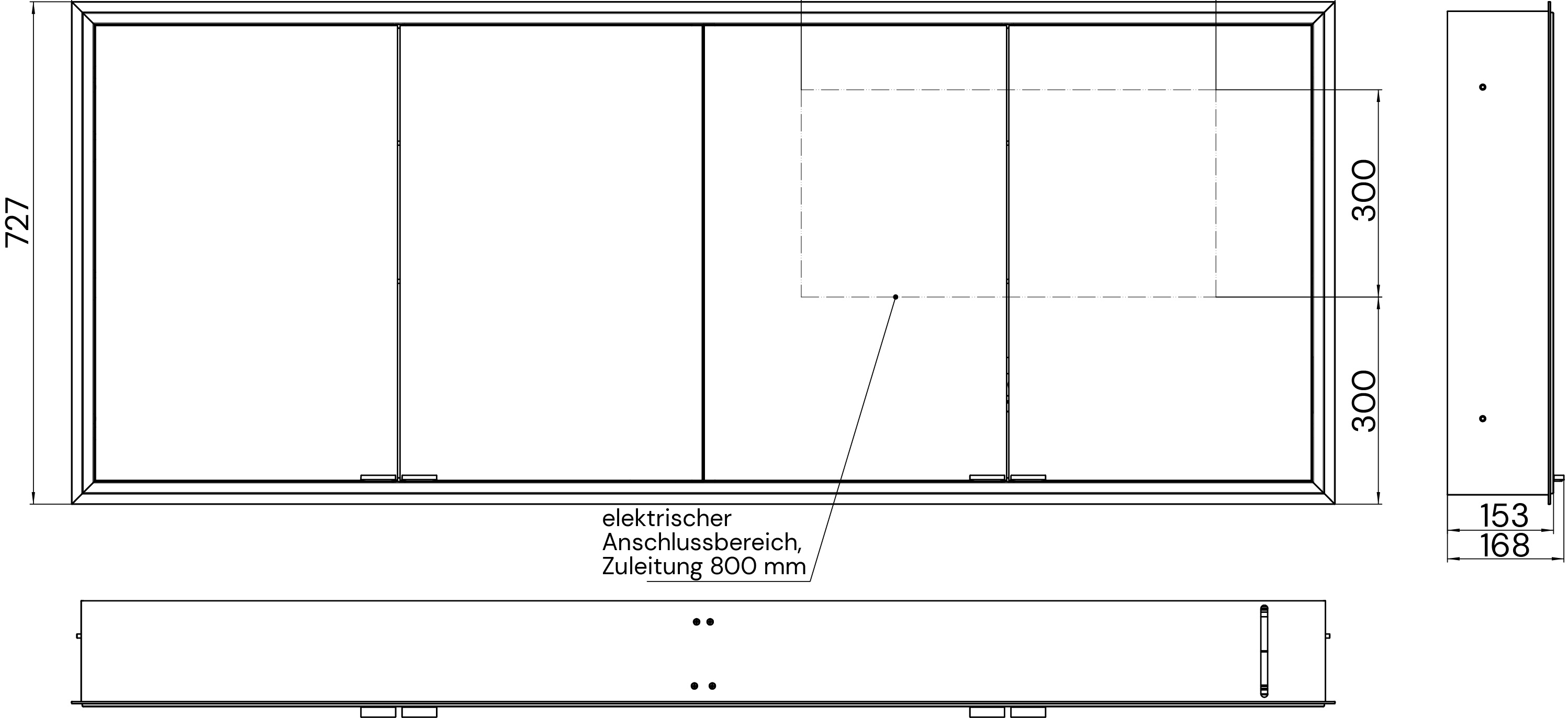 frasco-centric-led-spiegelschrank-180-cm-schwarz-unterputz-ip20 image 5