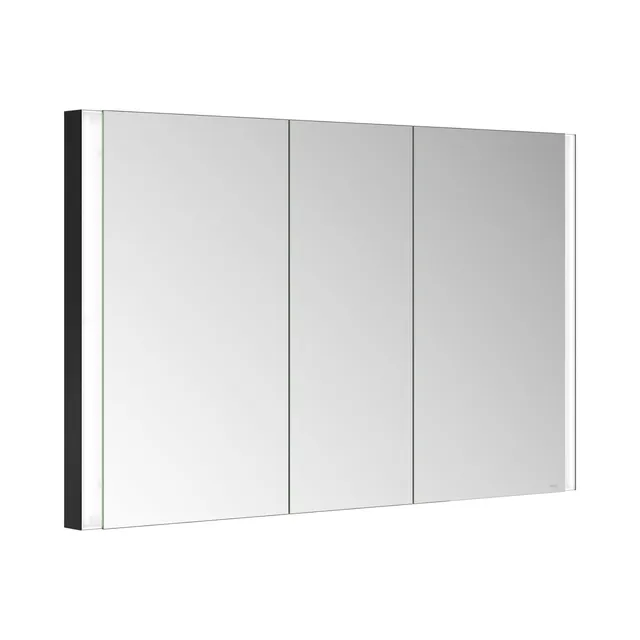keuco-royal-lumos-spiegelschrank-120-cm-3-t-rig-schwarz-matt-dimmbar image 1