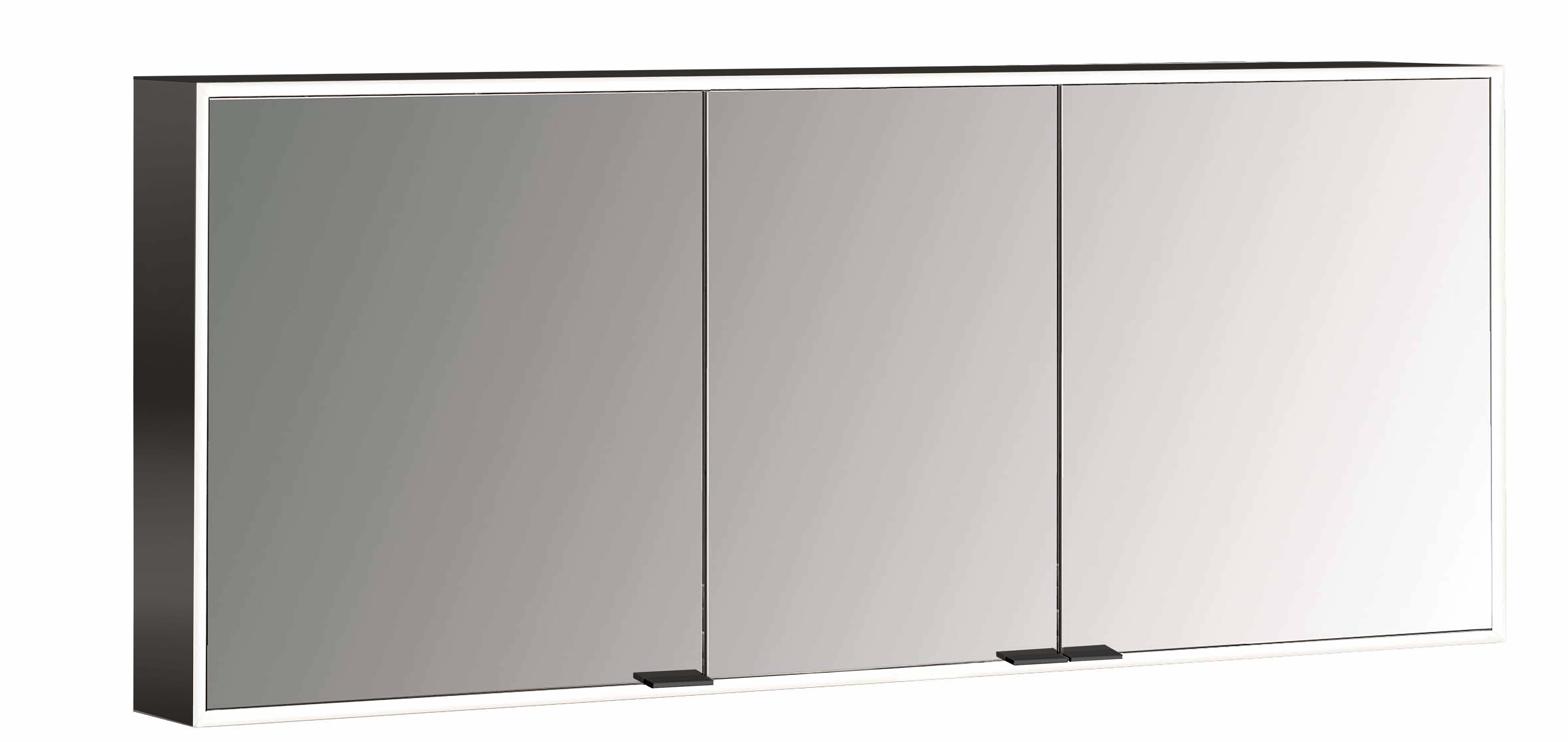 frasco-centric-spiegelschrank-140-cm-schwarz-aufputz-led image 1