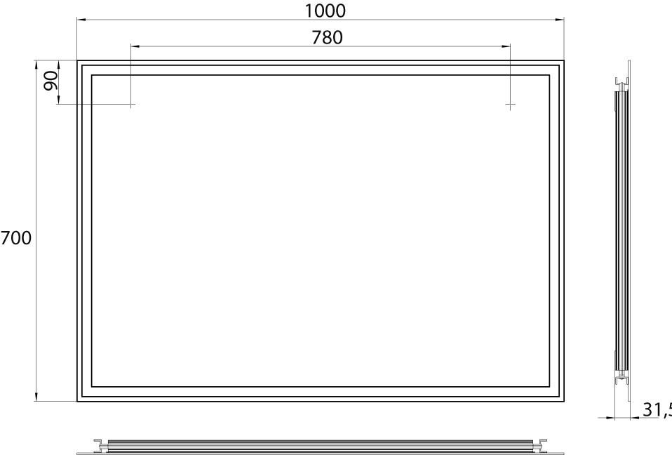 frasco-visum-pro-led-lichtspiegel-100-cm-4000k-rundum image 3