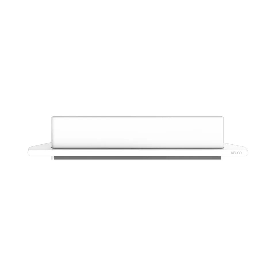 keuco-reva-eck-duschablage-wei-24-6-cm-mit-abzieher image 1