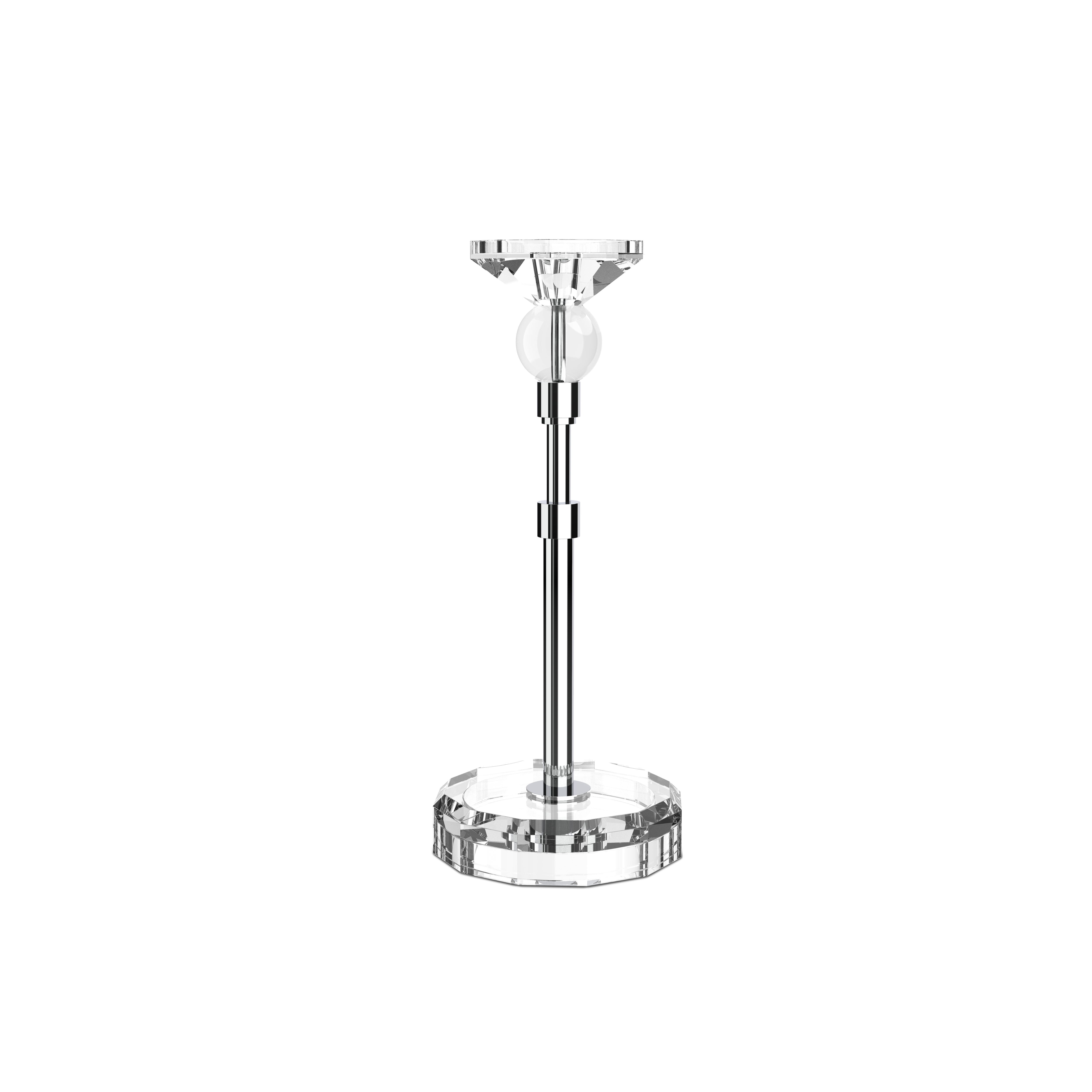 decor-walther-kristall-kr-highlight-kerzenst-nder-kristallklar-h-henverstellbar image 1