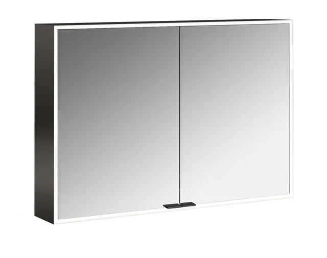 frasco-centric-led-spiegelschrank-100-cm-schwarz-aufputz image 1