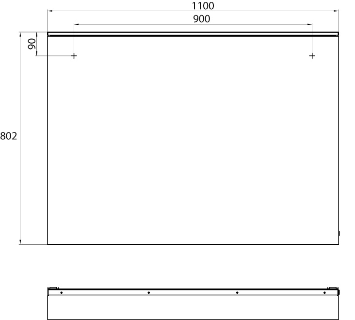 frasco-avela-pro-lichtspiegel-110-cm-heizfolie-unterlicht image 3