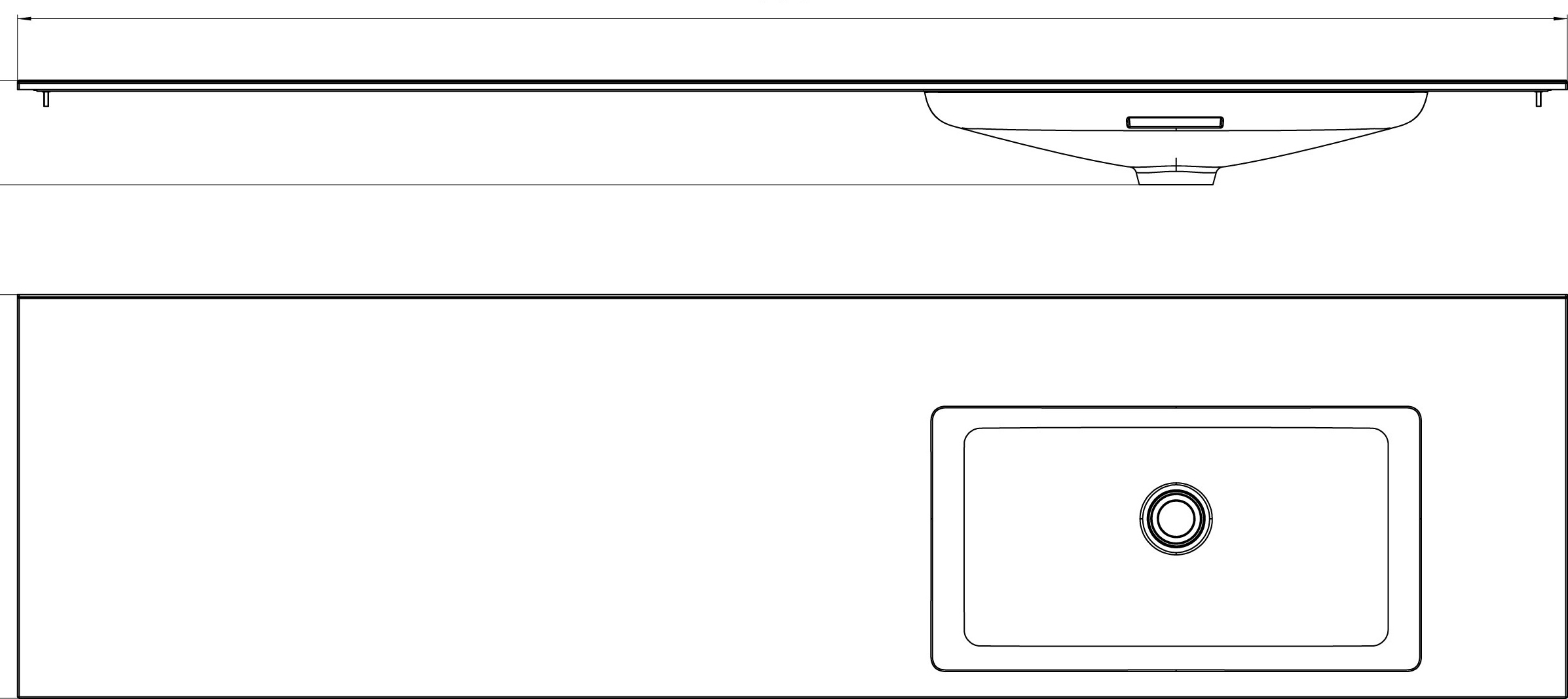 frasco-centric-waschtisch-200-cm-mineral-ohne-hahnloch image 3