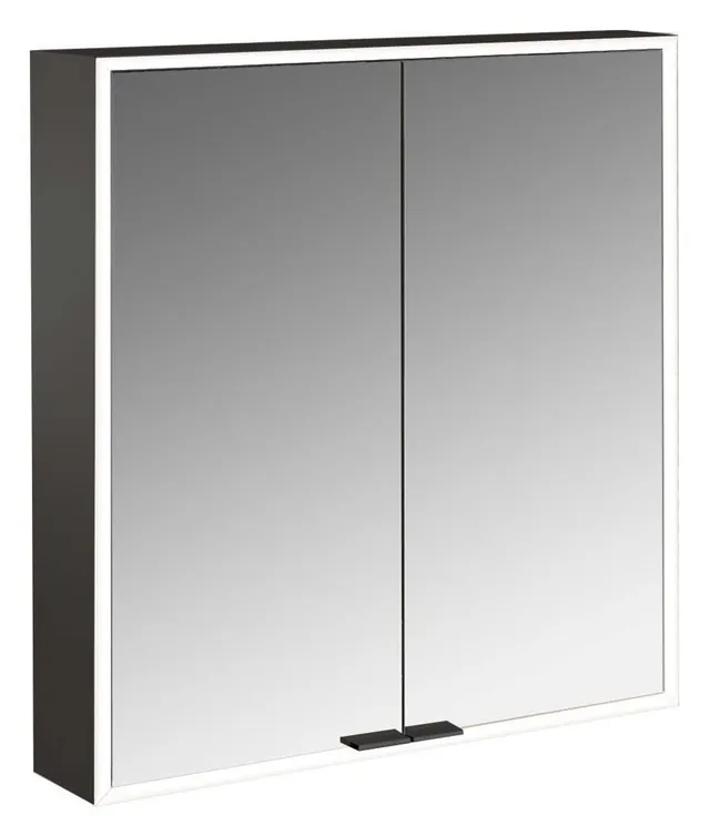 frasco-centric-led-spiegelschrank-schwarz-60-cm-aufputz image 1