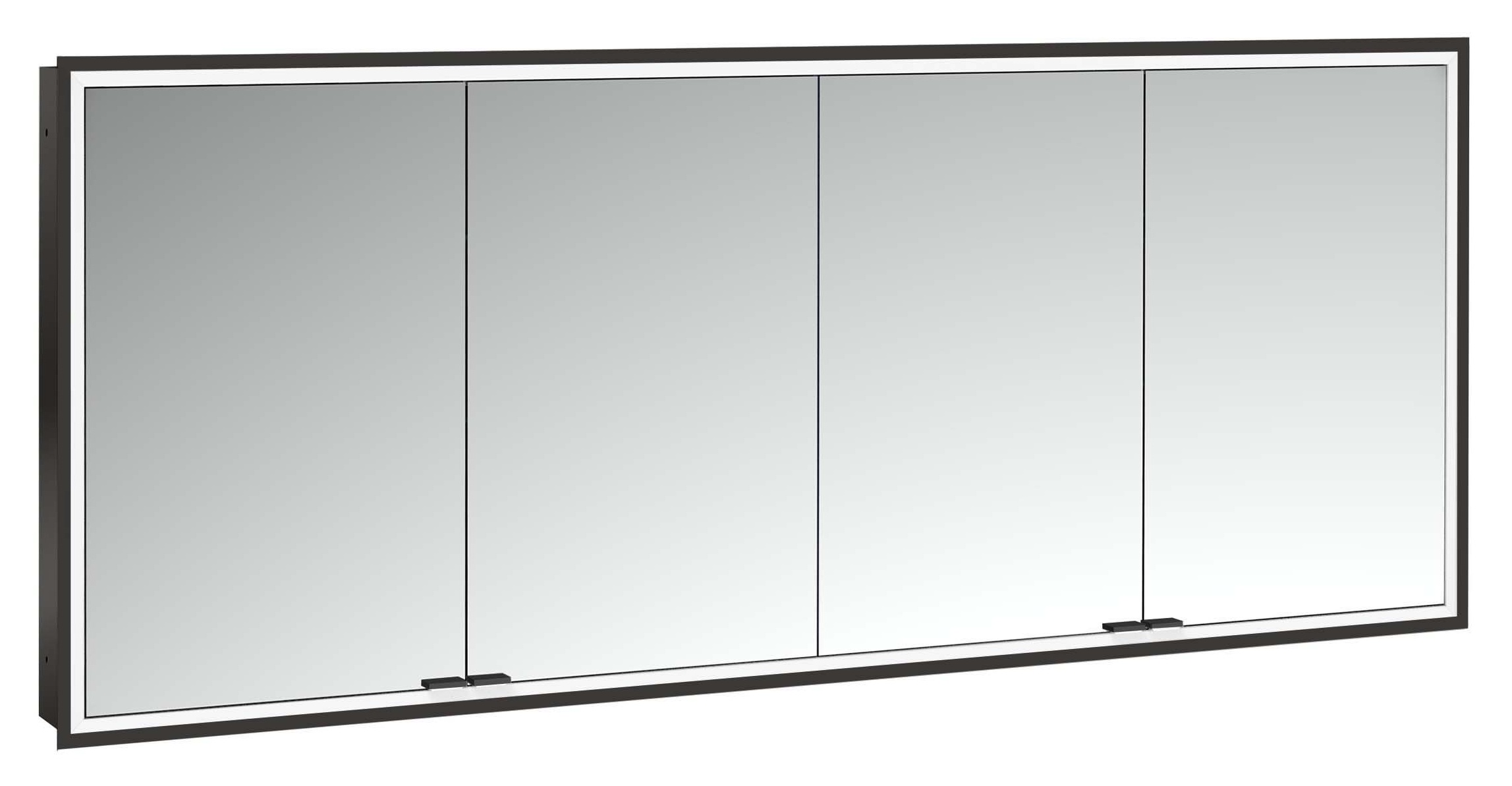 frasco-centric-led-spiegelschrank-180-cm-schwarz-unterputz-ip20 image 1