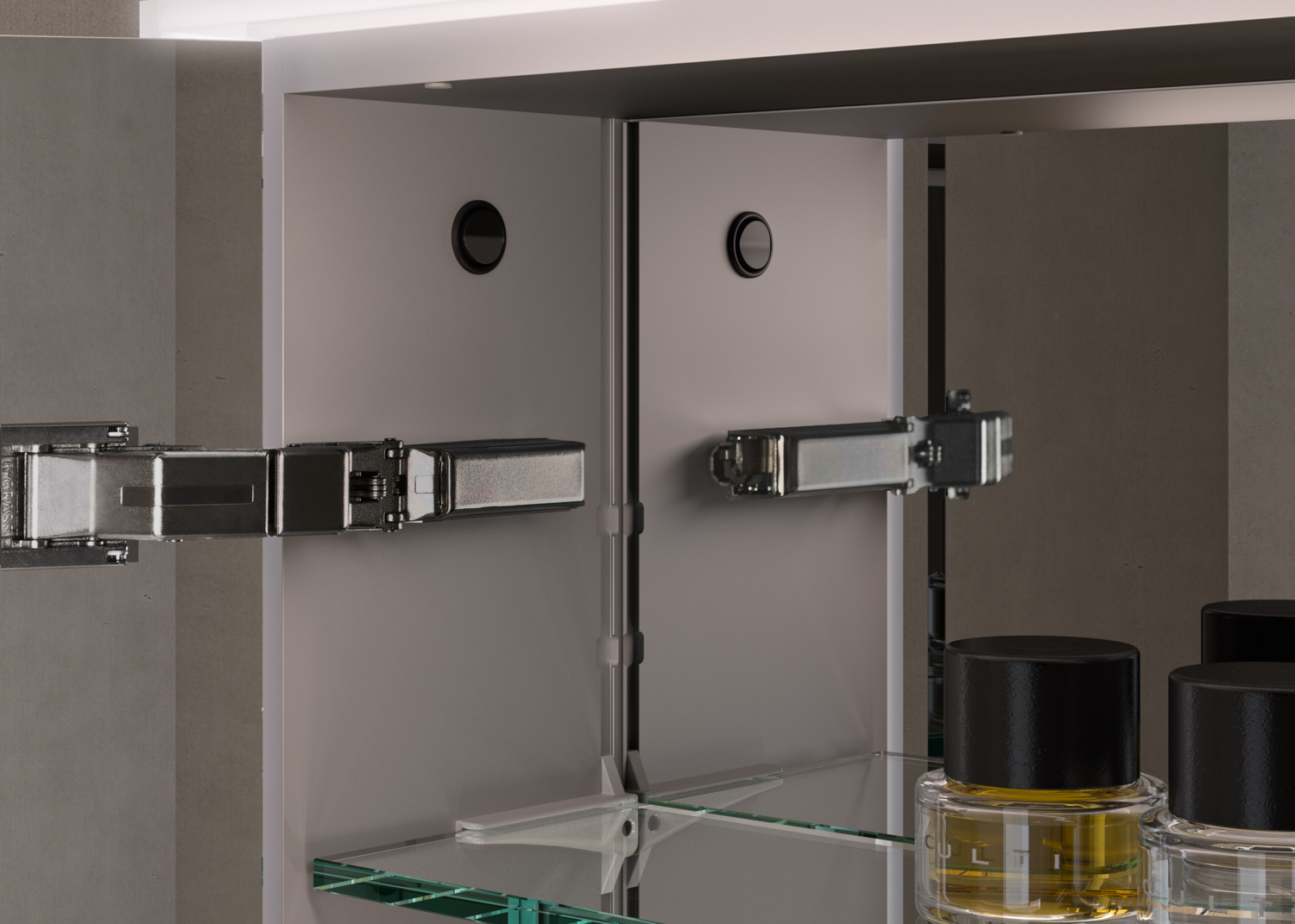 frasco-centric-deep-led-spiegelschrank-schwarz-120-cm image 2