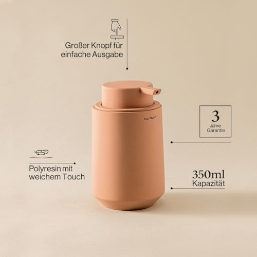 cosmic-saona-seifenspender-350-ml-olive-stand-harz image 8