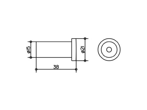 keuco-plan-handtuchhaken-3-8-cm-chrom-metall-wandhaken image 4