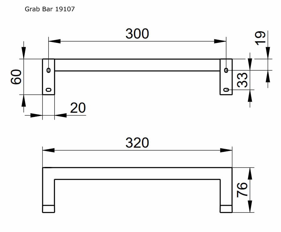 keuco-edition-90-square-haltegriff-32-cm-chrom-115-kg image 3