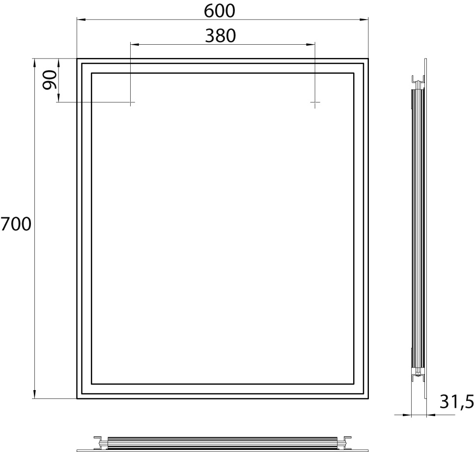 frasco-visum-pro-led-lichtspiegel-60-cm-4000-k-rundum image 3