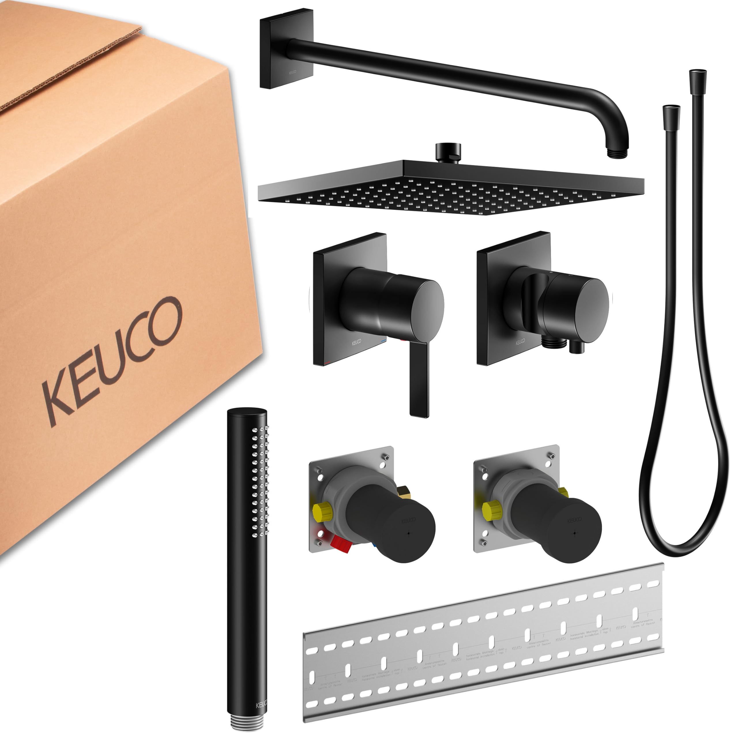 keuco-ixmo-duschsystem-unterputz-schwarz-matt-eckig-hebel image 7