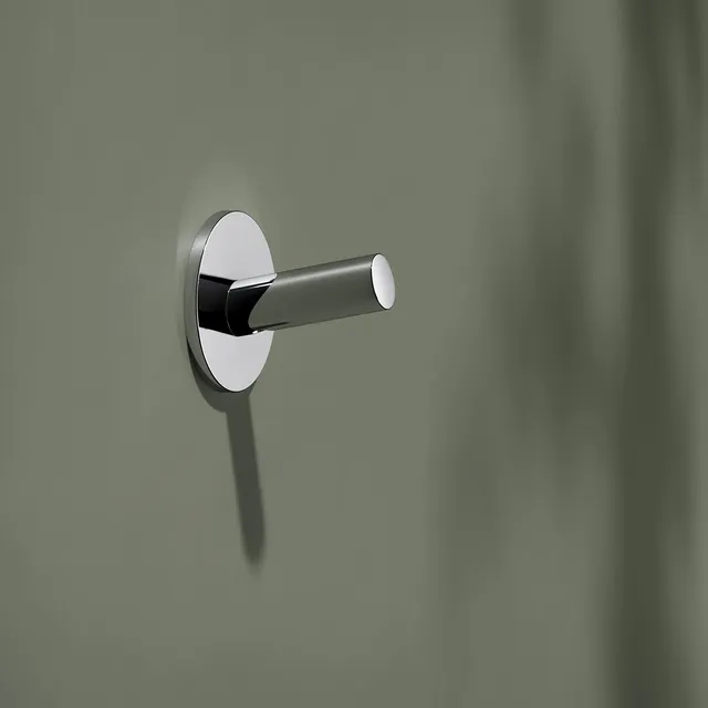 keuco-reva-handtuchhaken-chrom-ohne-bohren-metall image 1
