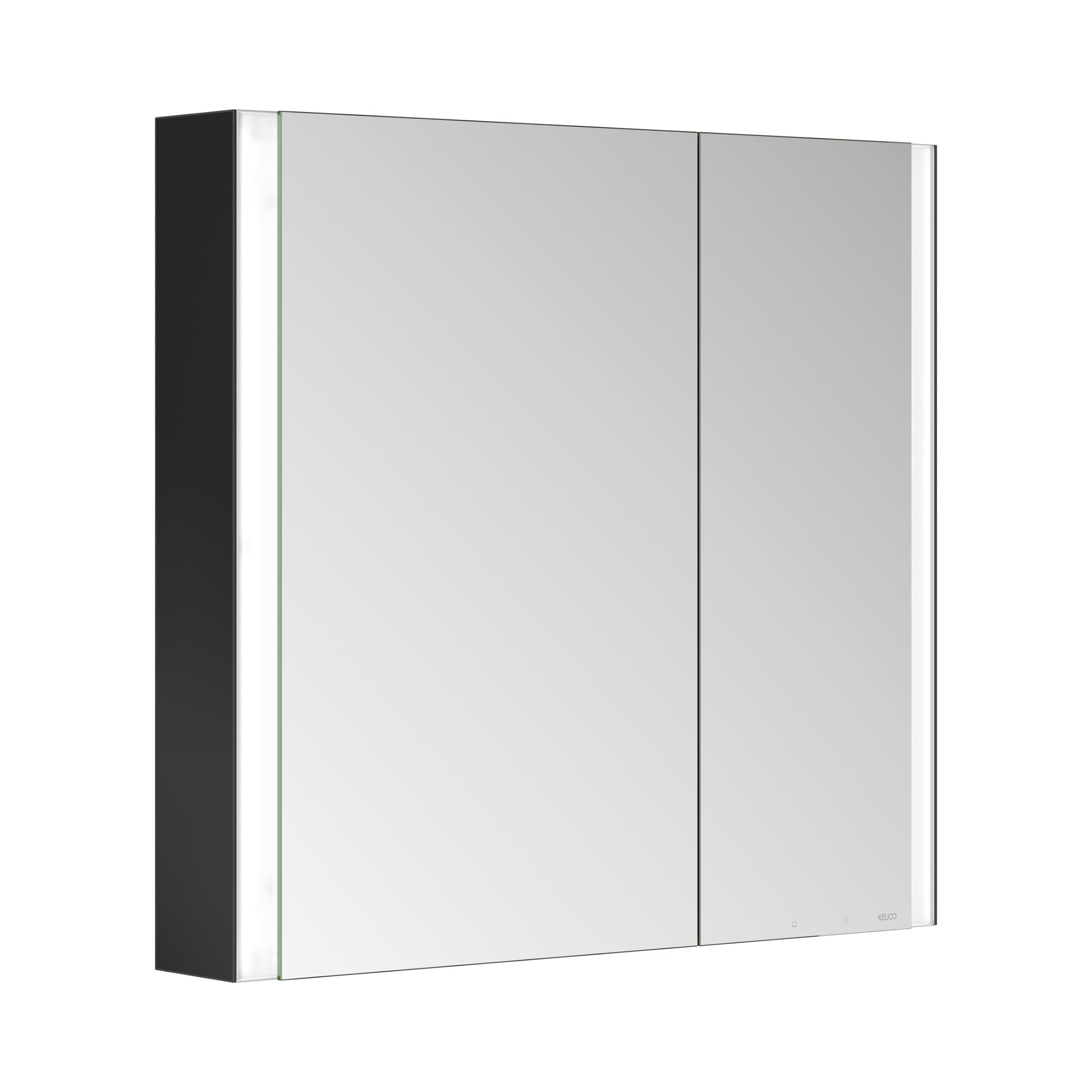 keuco-royal-lumos-spiegelschrank-80-cm-schwarz-mit-heizung image 1