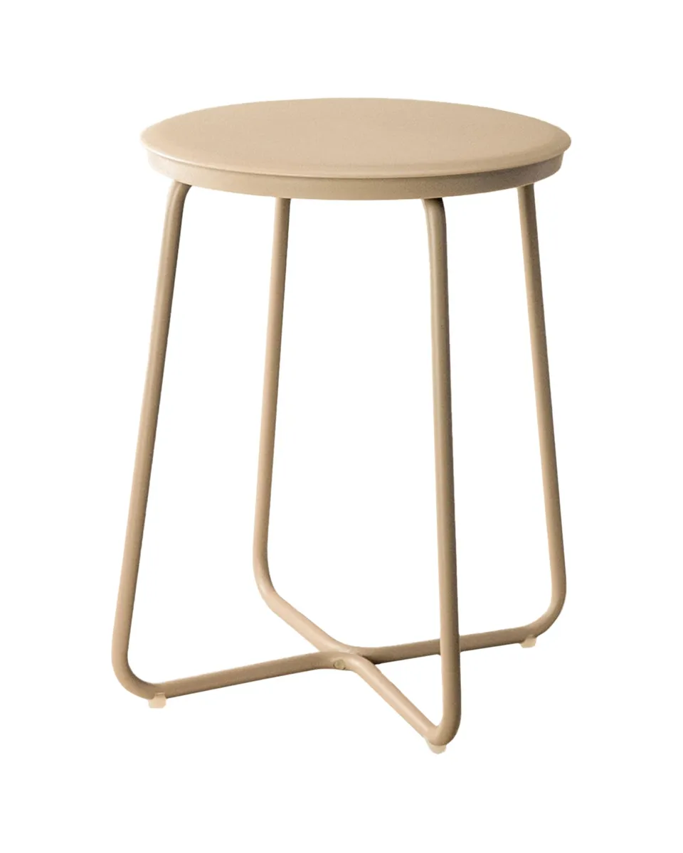 cosmic-geyser-hocker-sand-edelstahl-badhocker-rund image 1