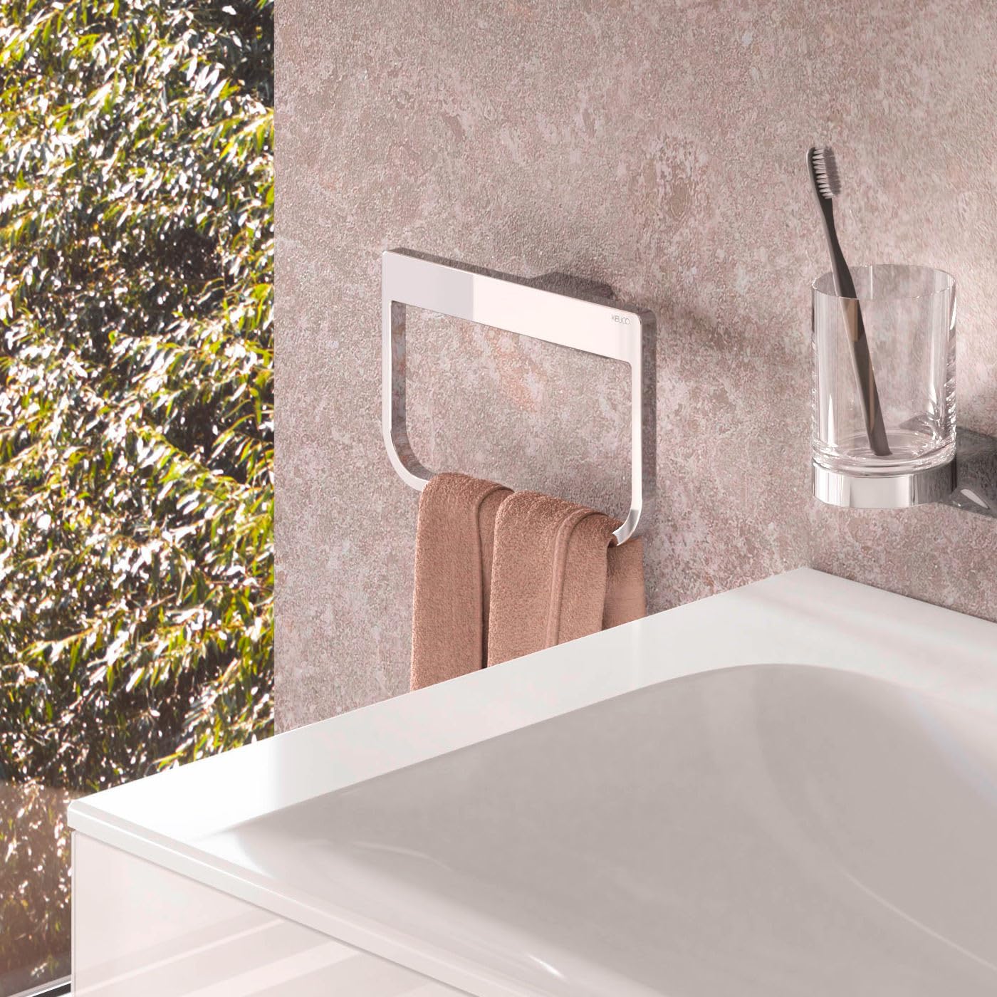 keuco-reva-handtuchring-24-cm-silber-verchromt-ohne-bohren image 4