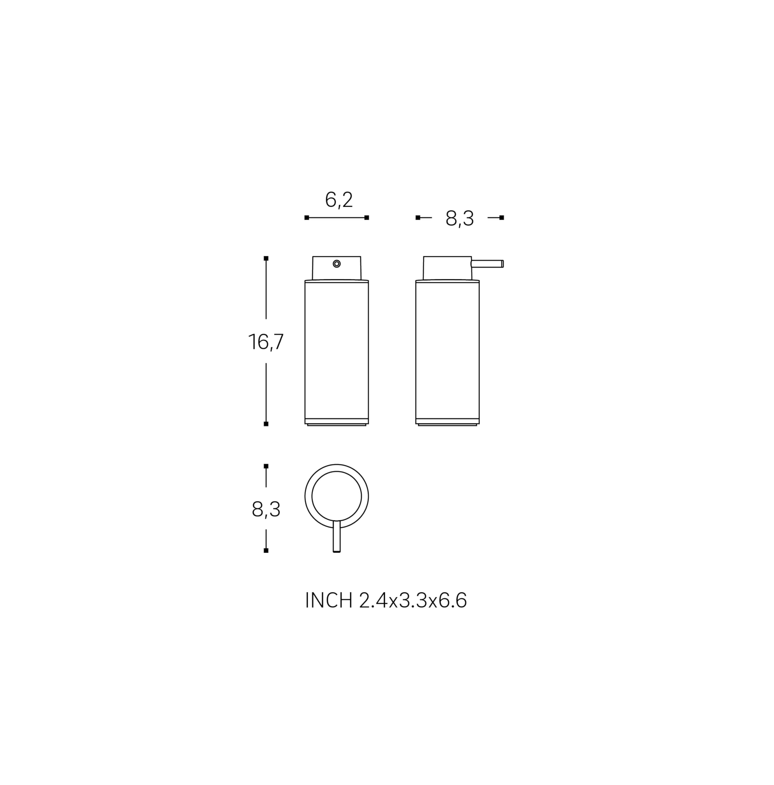 cosmic-b-w-seifenspender-wei-matt-250-ml image 2