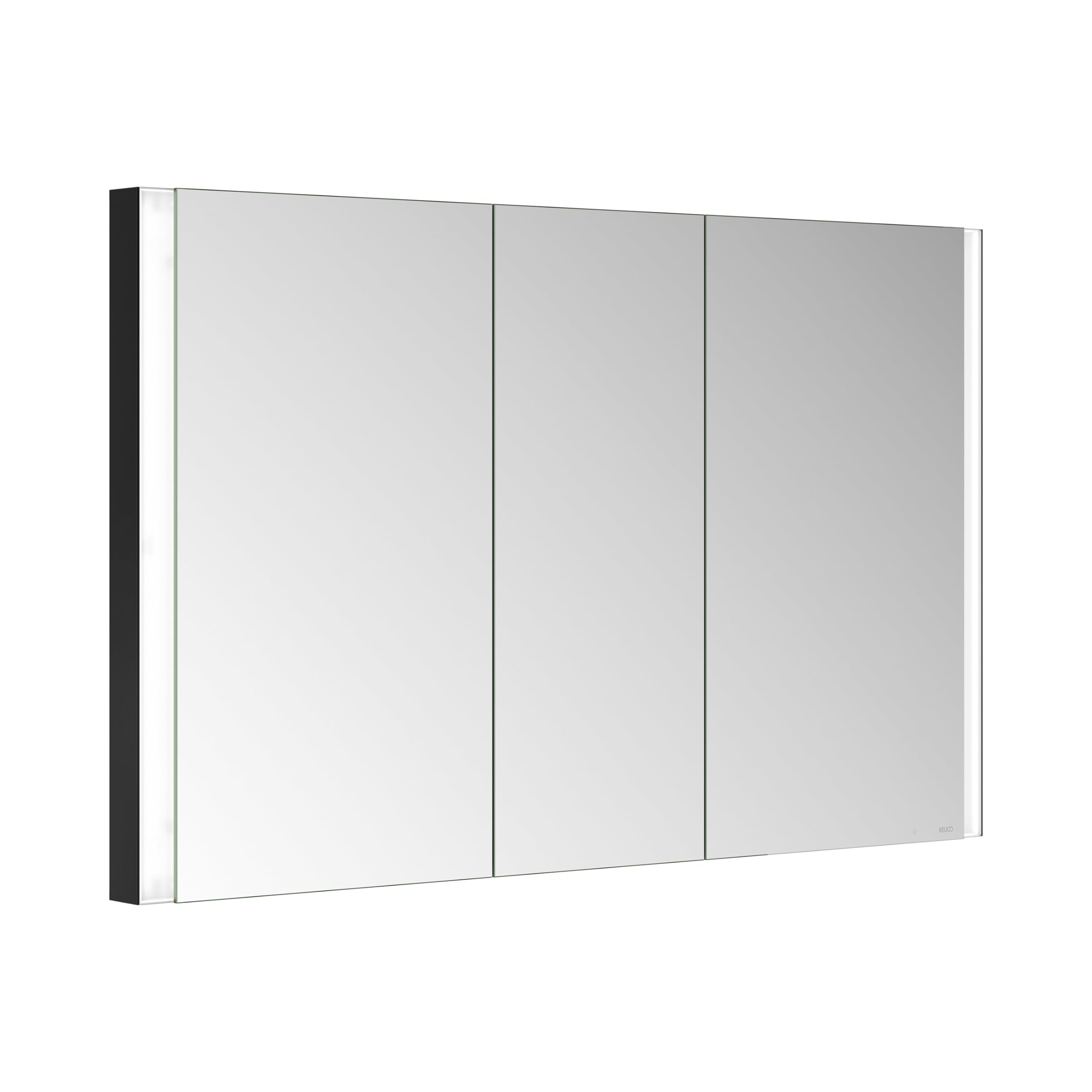 keuco-royal-lumos-spiegelschrank-120-cm-3-t-rig-schwarz-matt-dimmbar image 1