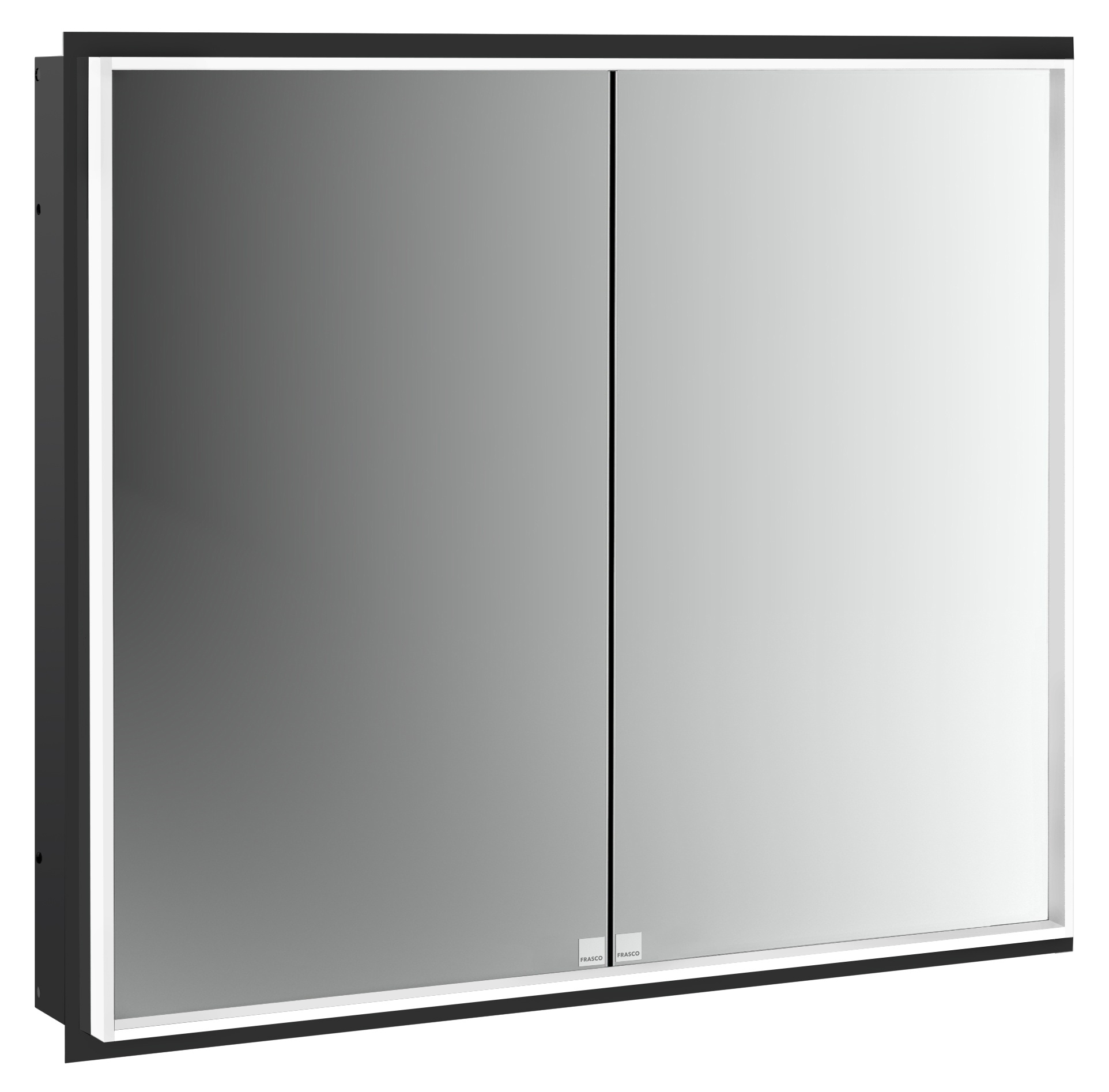 frasco-centric-deep-led-spiegelschrank-80-cm-schwarz-unterputz-ip20 image 1