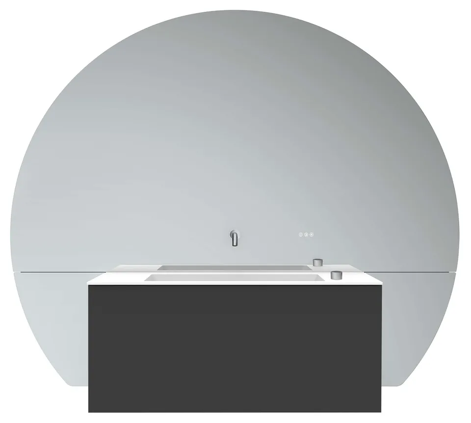 frasco-the-face-waschtisch-177-cm-schwarz-chrom-mittig image 1