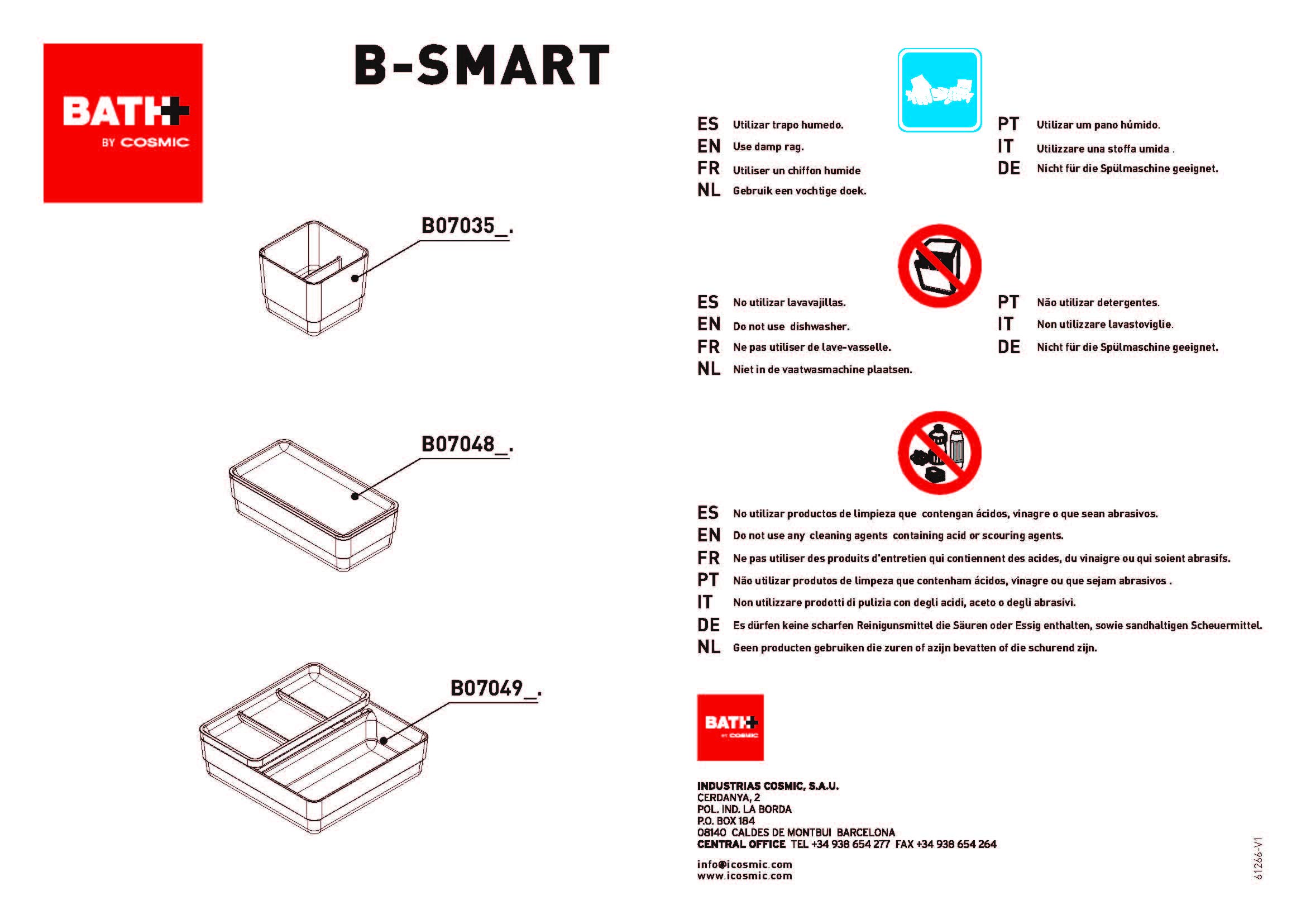 cosmic-bath-bsmart-doppel-container-mit-deckel-aufbewahrungsbox image 4