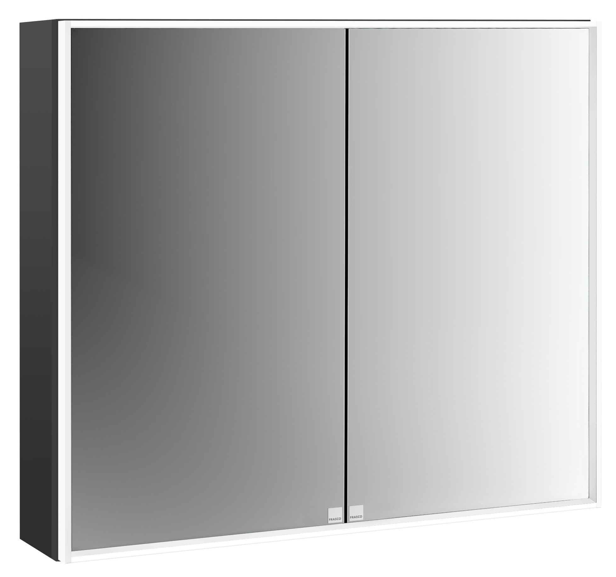 frasco-centric-deep-led-spiegelschrank-80-cm-schwarz-ip20 image 1