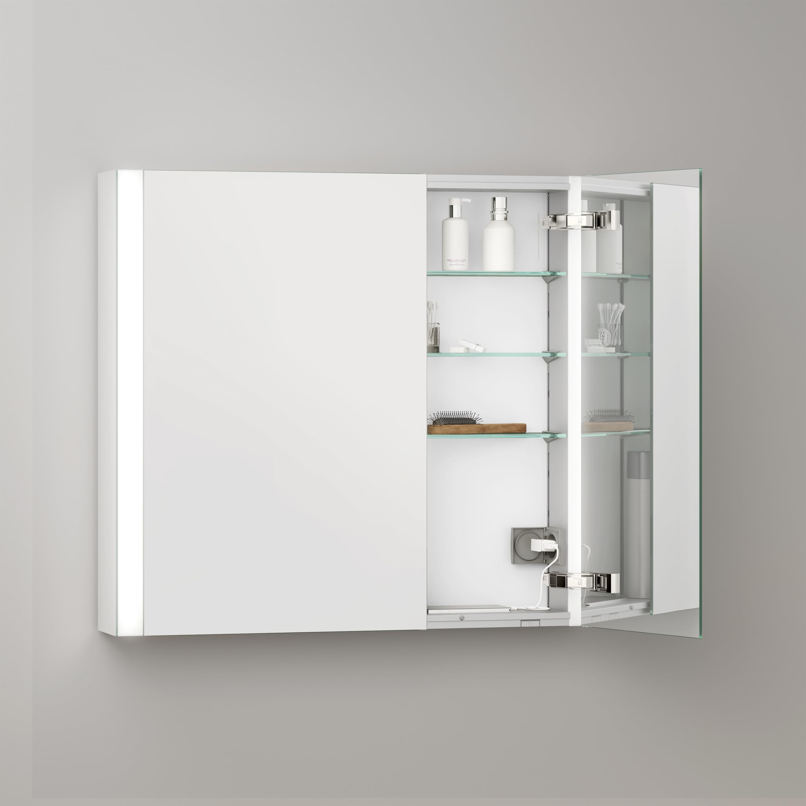 keuco-royal-lumos-spiegelschrank-80-cm-led-dimmbar-verspiegelt image 4