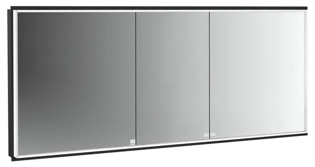 frasco-centric-deep-led-spiegelschrank-160-cm-schwarz-unterputz image 1