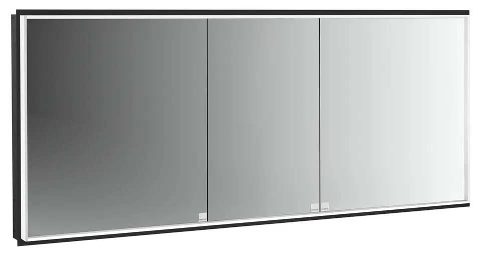 frasco-centric-deep-led-spiegelschrank-160-cm-schwarz-unterputz image 1