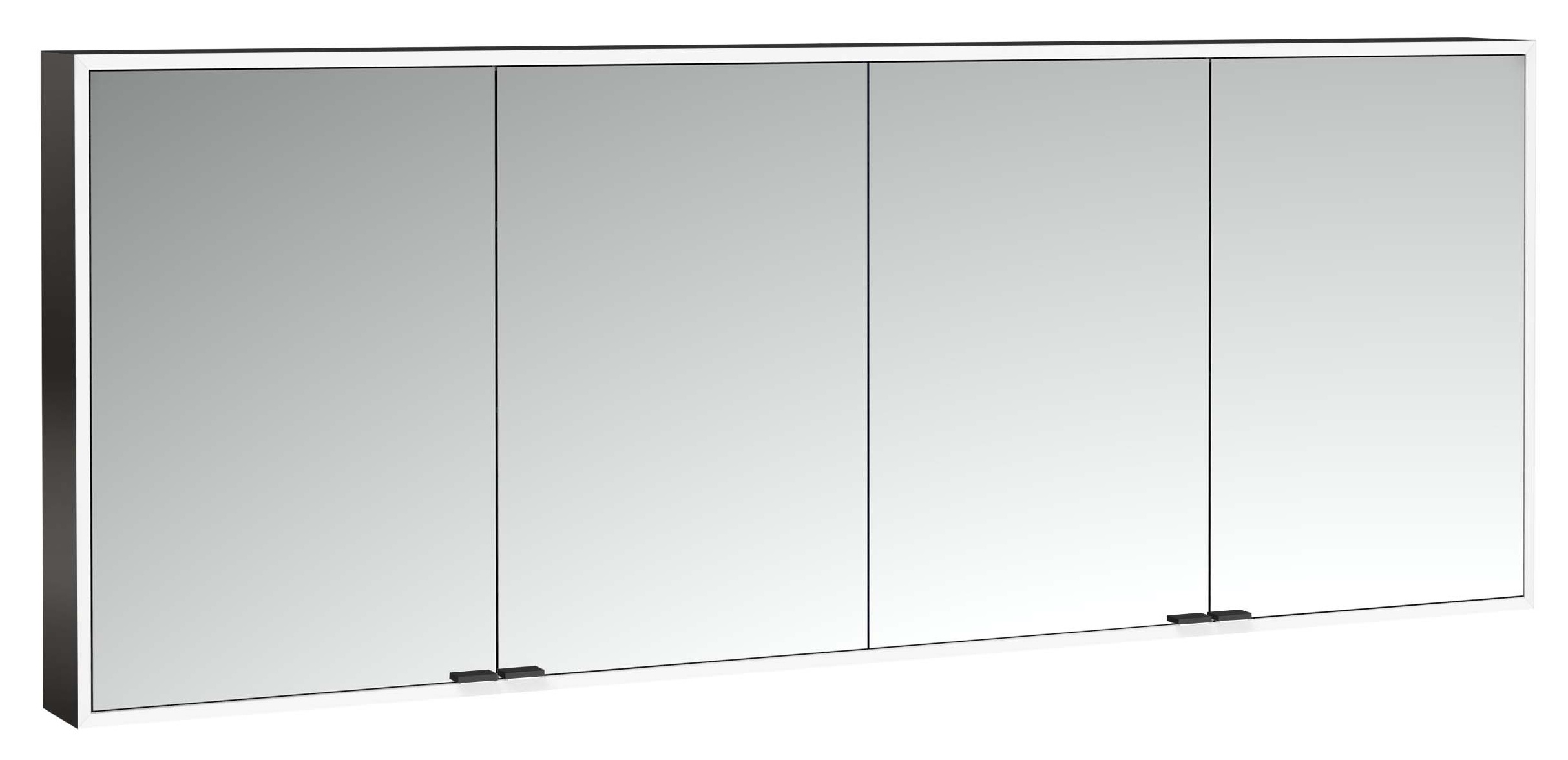 frasco-centric-led-spiegelschrank-180-cm-schwarz-aufputz-ip20 image 1