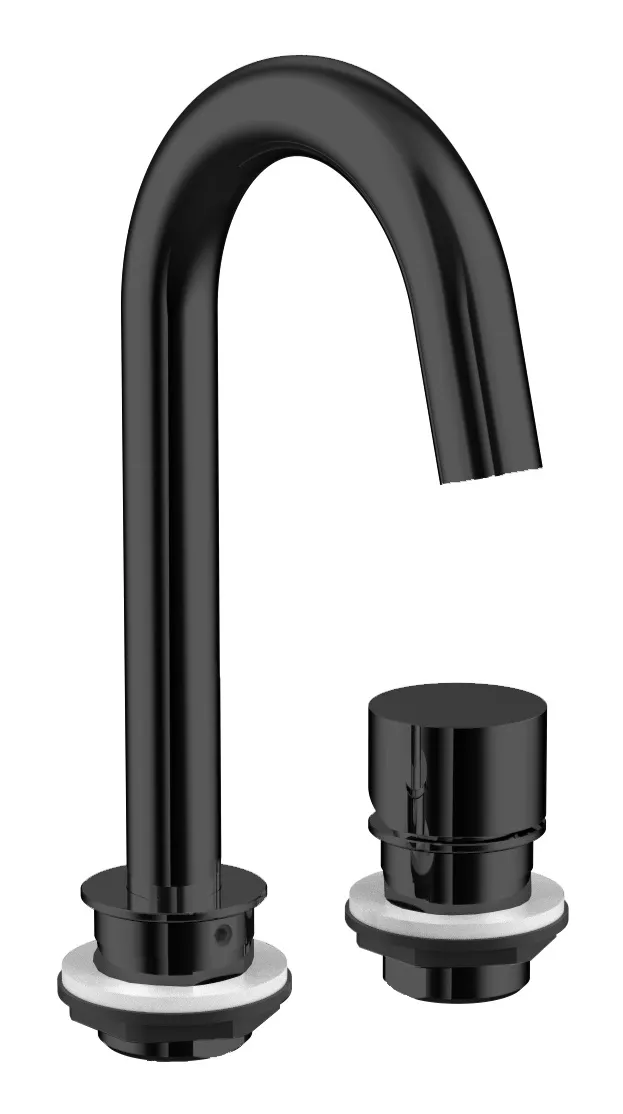 frasco-centric-2-loch-waschtischarmatur-schwarz-rund image 1