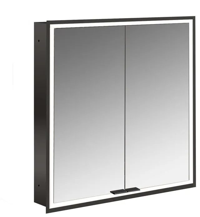 frasco-centric-spiegelschrank-60-cm-schwarz-unterputz-led-ip20 image 1