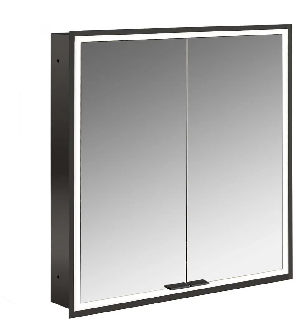 frasco-centric-spiegelschrank-60-cm-schwarz-unterputz-led-ip20 image 1