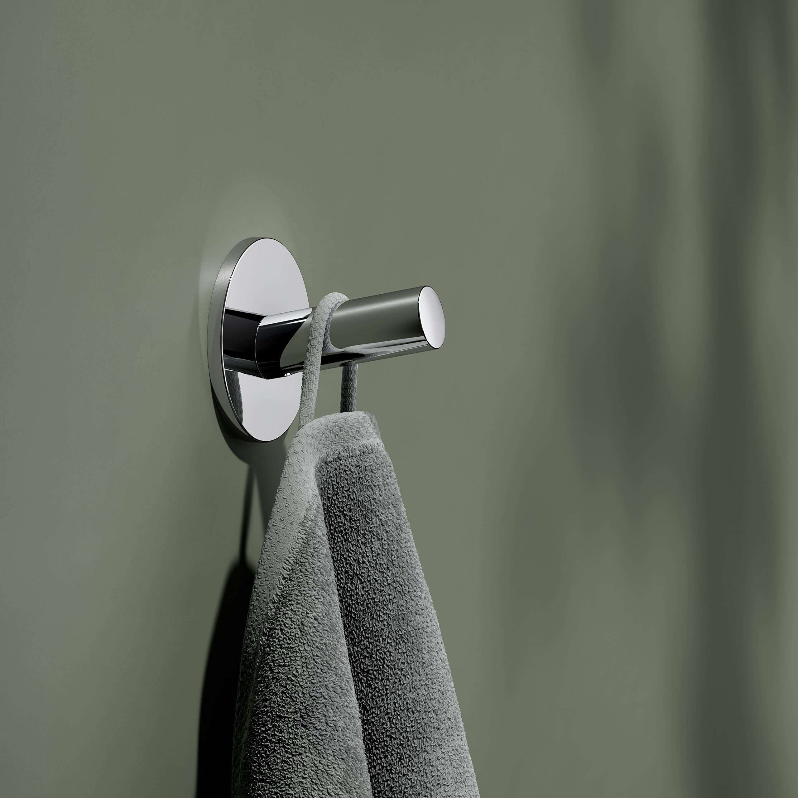 keuco-reva-handtuchhaken-chrom-ohne-bohren-metall image 2