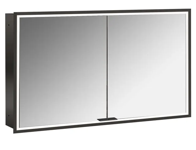 frasco-centric-led-spiegelschrank-120-cm-schwarz-unterputz image 1