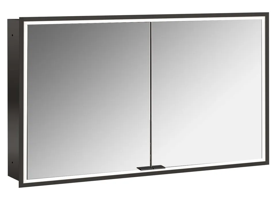 frasco-centric-led-spiegelschrank-120-cm-schwarz-unterputz image 1