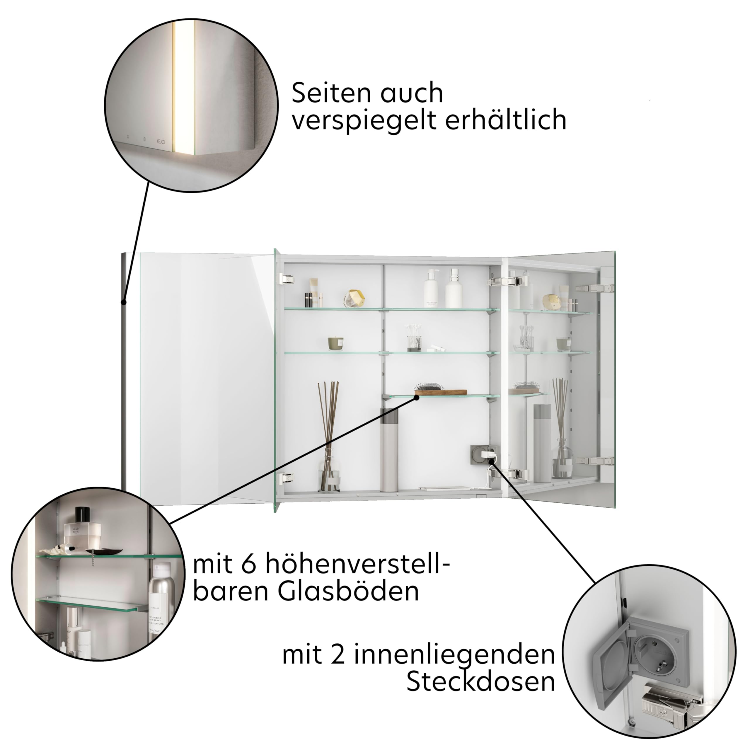 keuco-royal-lumos-spiegelschrank-120-cm-3-t-rig-schwarz-matt-dimmbar image 5