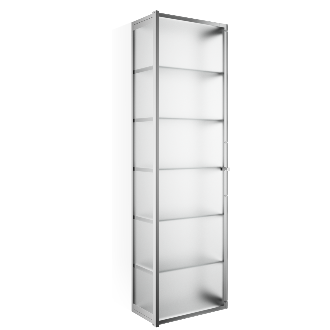decor-walther-classic-s-4-glasschrank-chrom-glas-klar-120cm image 3