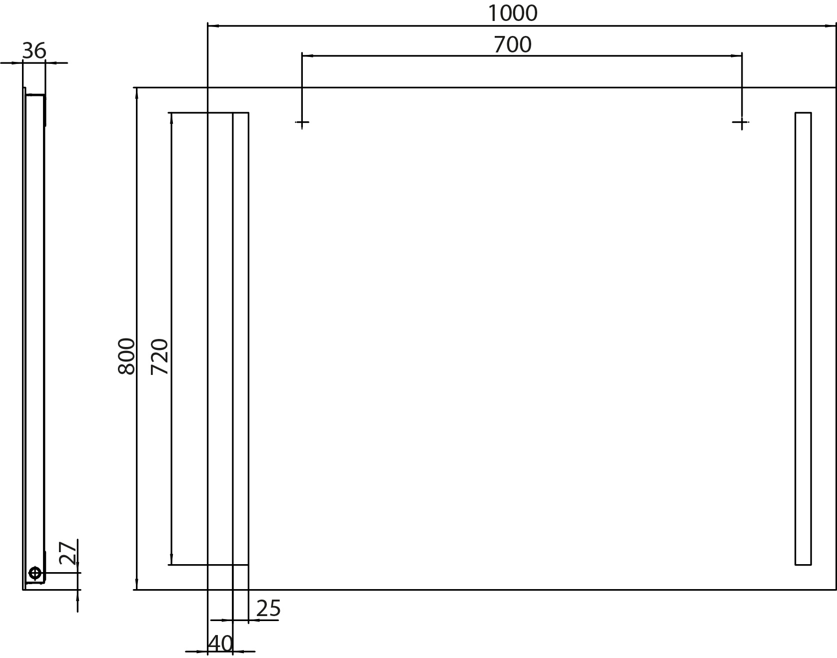 frasco-aledo-pro-led-lichtspiegel-100-cm-mit-unterlicht image 4