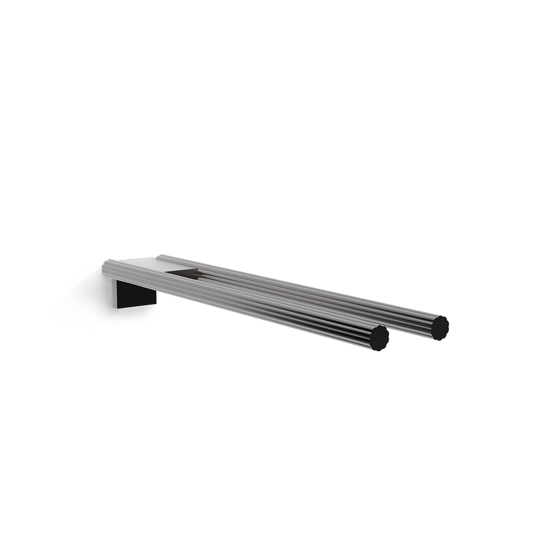 decor-walther-of-line-ht-2-handtuchhalter-doppelt-mocca-aluminium image 1
