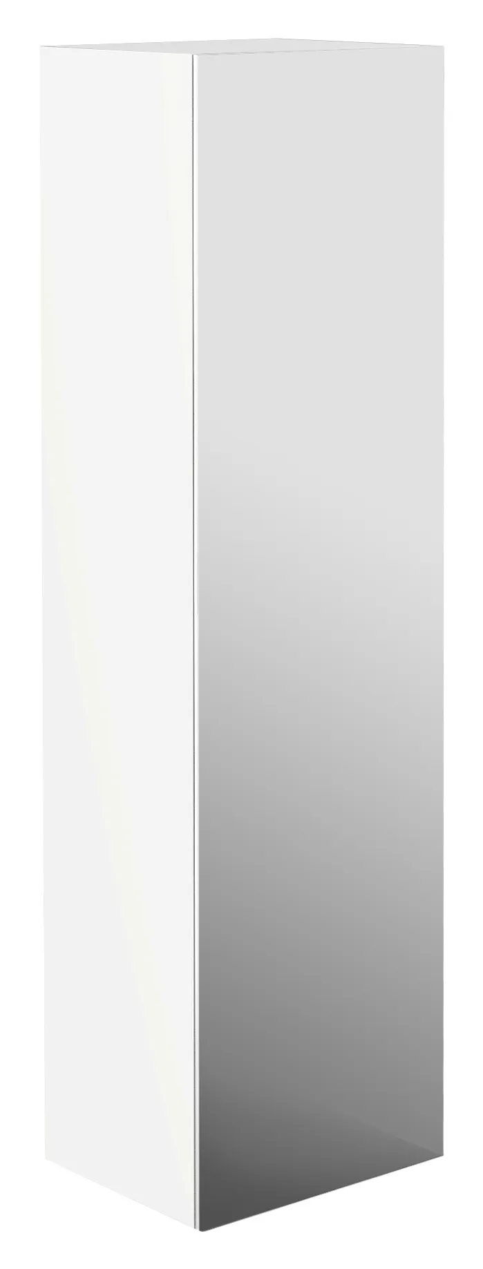 frasco-centric-hochschrank-150-cm-wei-hochglanz-spiegelt-r image 1