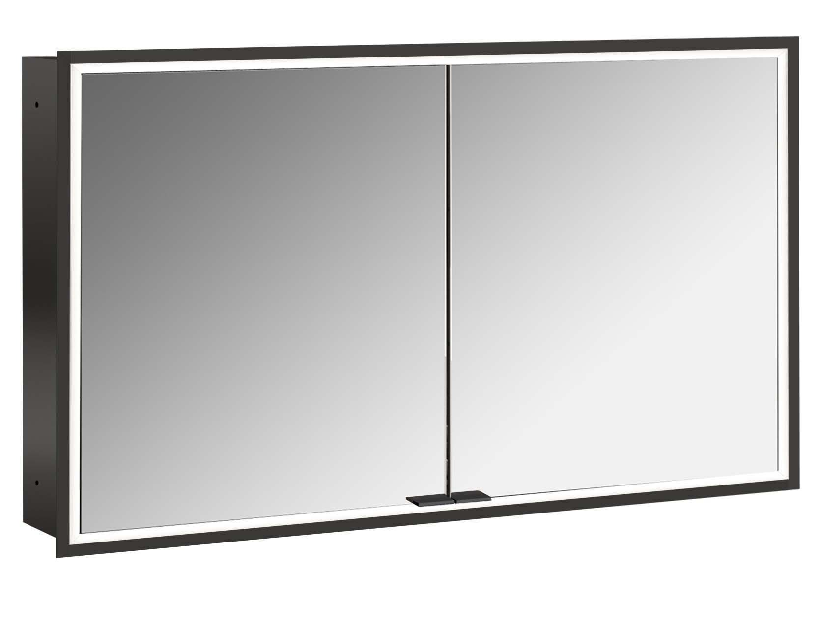 frasco-centric-led-spiegelschrank-120-cm-schwarz-unterputz image 1