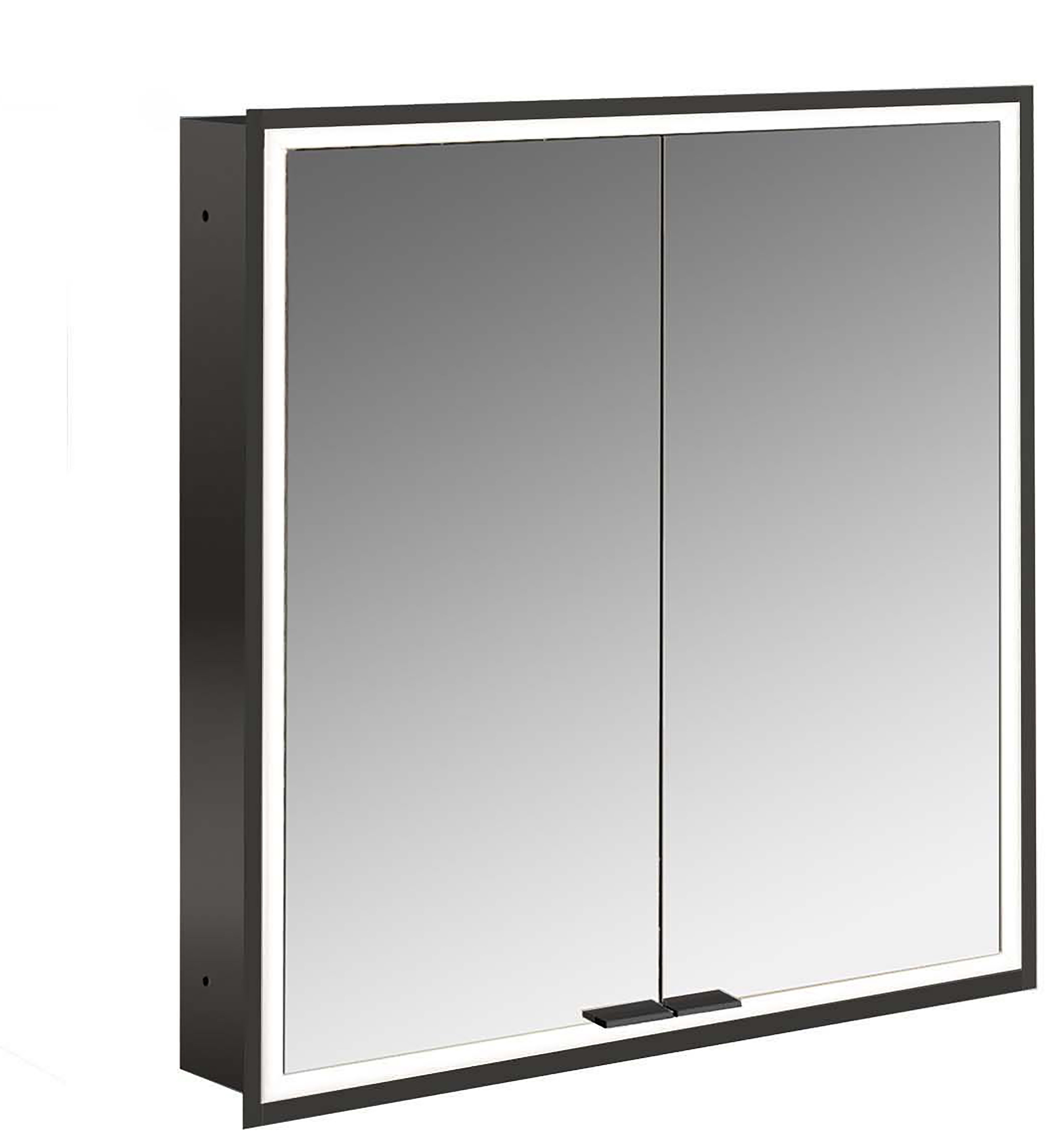 frasco-centric-spiegelschrank-60-cm-schwarz-unterputz-led-ip20 image 1