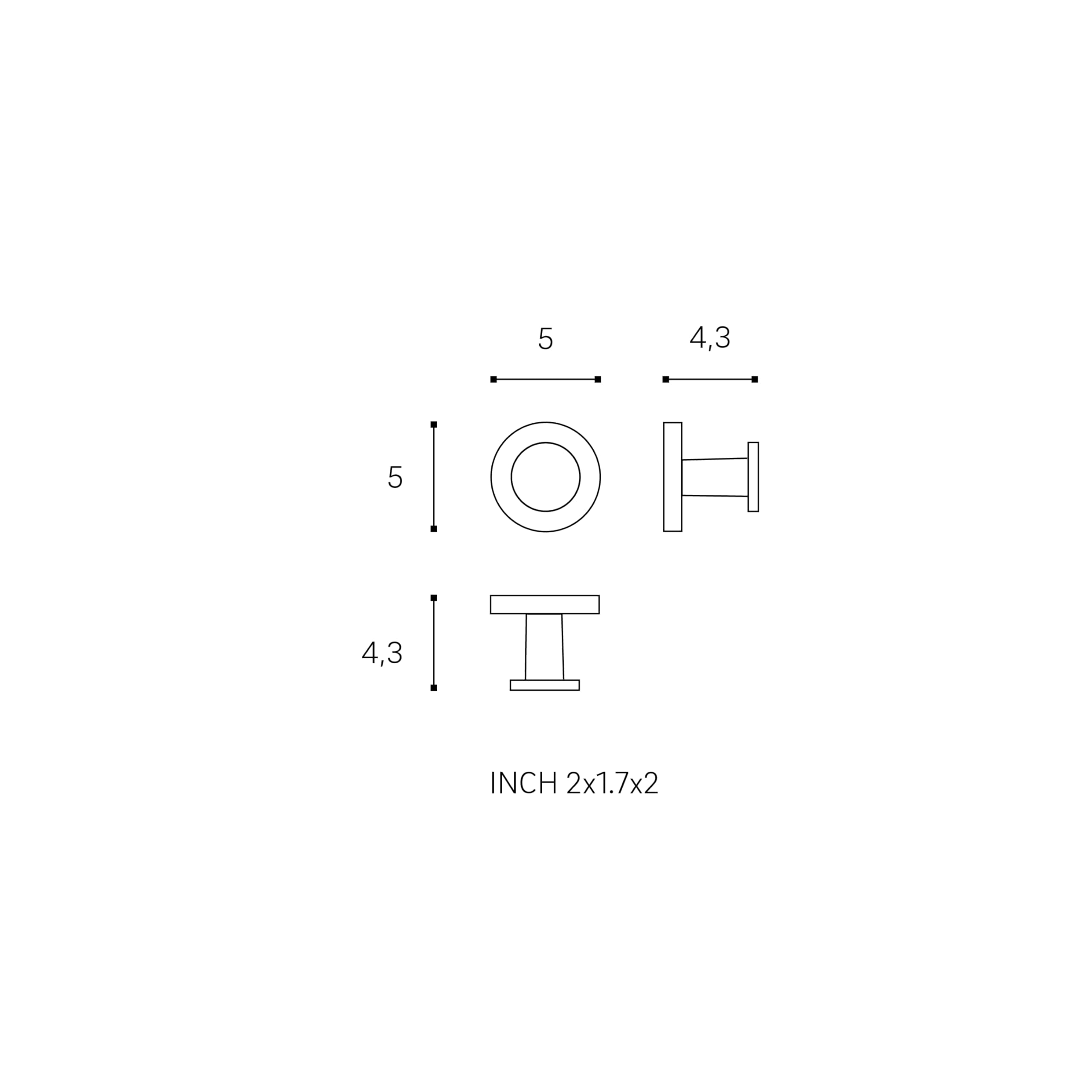 cosmic-start-handtuchhaken-metall-chrom-rund image 6